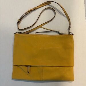 Sanctuary Yellow Leather Crossbody Bag